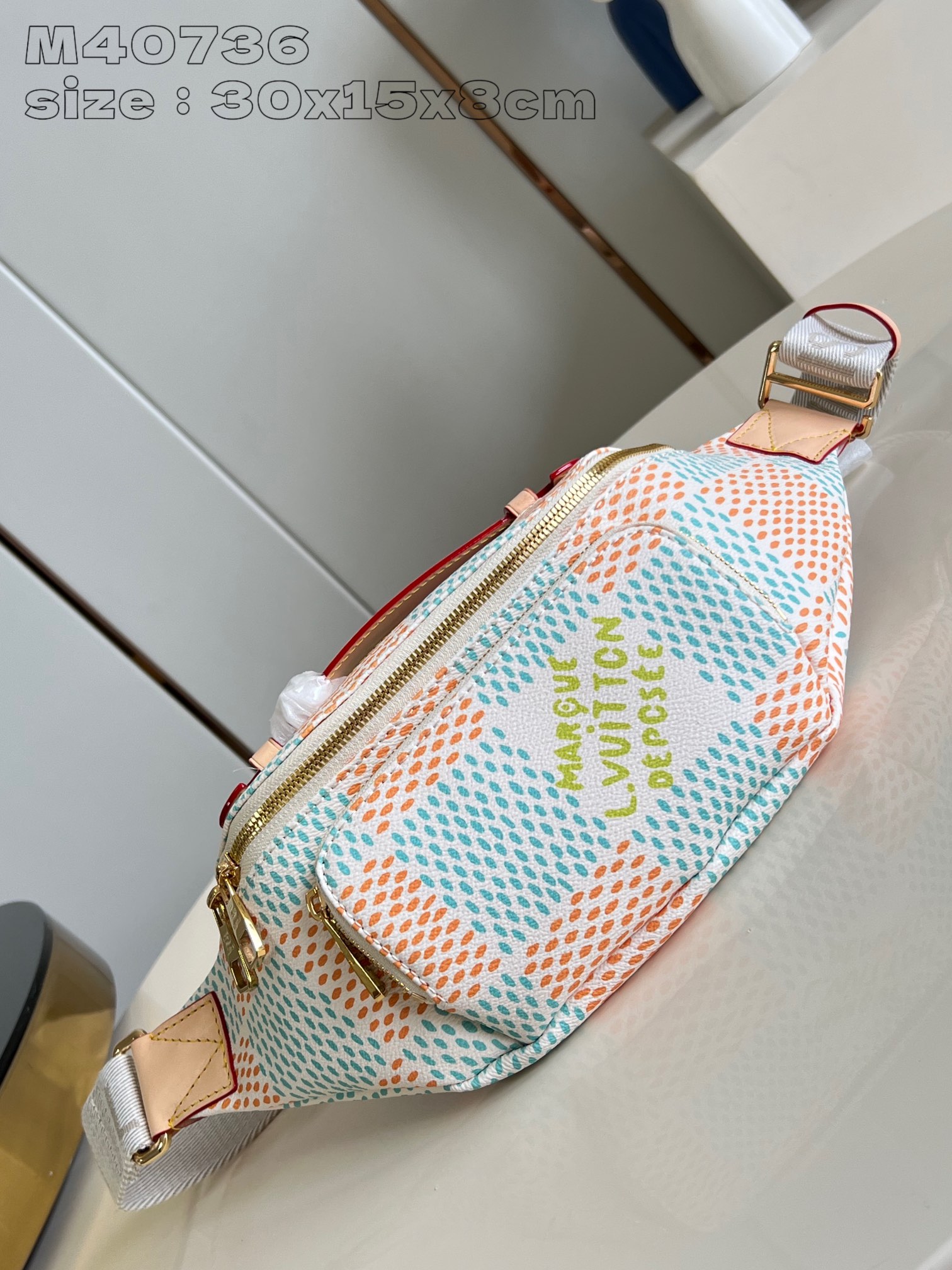超スーパーコピー トップクラスルイヴィトン M40736 Rush  Damier Heritageウエストポーチ  LV バッグN品国内発送後払い代引き可能信用できるサイト